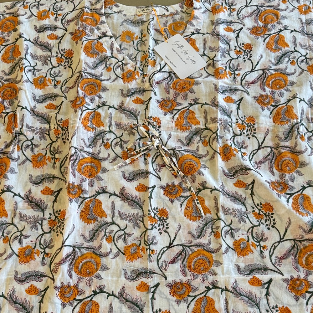 Floral Print Women's Robe